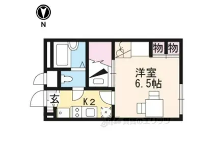 レオパレスアイリス(1K/1階)の間取り写真