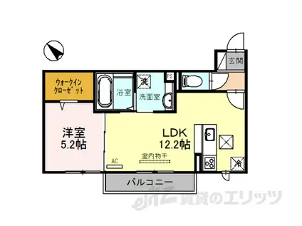 メゾンシャトーベルロード(1LDK/3階)の間取り写真