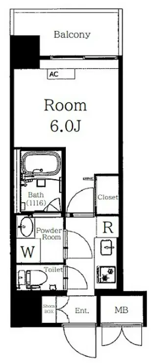 グランパレス南麻布仙台坂 5階階 間取り