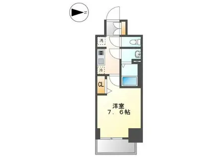 SHOKEN RESIDENCE名古屋(1K/14階)の間取り写真