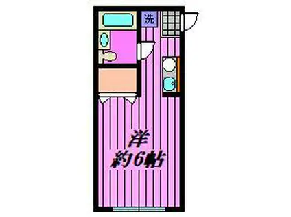 コスモN&T6(ワンルーム/1階)の間取り写真