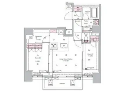 シーフォルム板橋3(2LDK/10階)の間取り写真