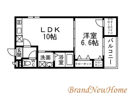 イゾラ フォルトゥーナ(1LDK/3階)の間取り写真