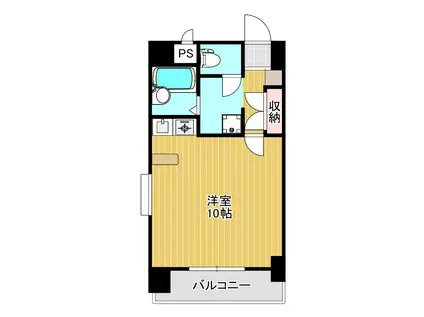 ブランシュ砂津(ワンルーム/7階)の間取り写真