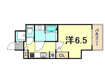 S-RESIDENCE神戸元町(1K/9階)の間取り写真