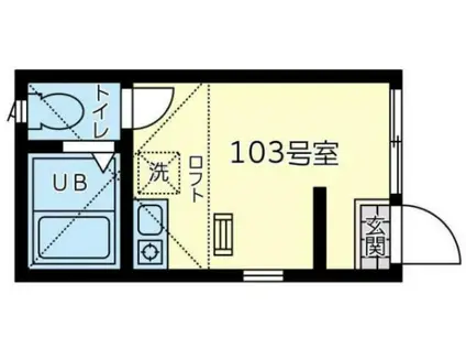 ユナイト上星川ロートホルン(ワンルーム/1階)の間取り写真