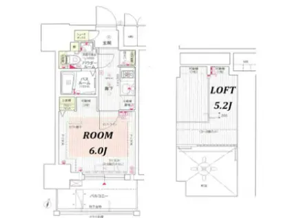 エステムコート神戸・県庁前Ⅳグランディオ(1K/9階)の間取り写真