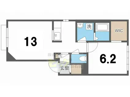 シャーメゾンまいんII(1LDK/1階)の間取り写真