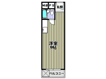 ハイムニシキ(ワンルーム/3階)の間取り写真