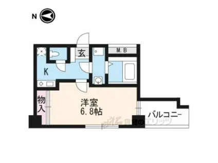 楽SLIEU(1K/5階)の間取り写真