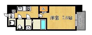 リッツ加島(1K/3階)の間取り写真