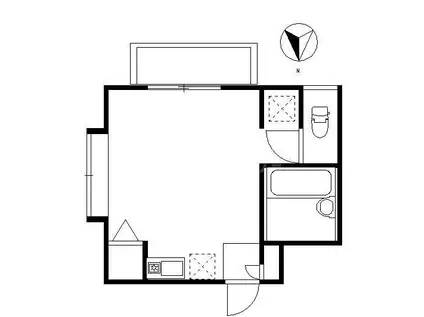 ヤマトハイツ(ワンルーム/3階)の間取り写真