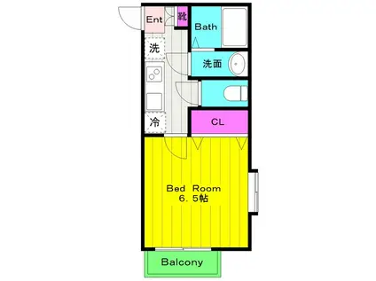 DSコート・TAMABI(1K/1階)の間取り写真
