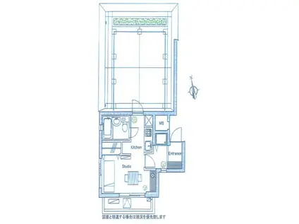 シティハウス西馬込(ワンルーム/4階)の間取り写真