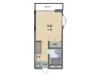 SOLTERA・350(ワンルーム/2階)の間取り写真