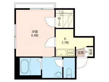 LA MAISON DES SAGES(1K/2階)の間取り写真