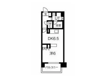 スパシエルクス西川口(1DK/4階)の間取り写真