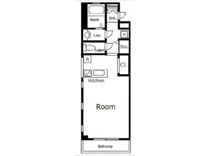 グリーンアベニュー関町(ワンルーム/1階)の間取り写真