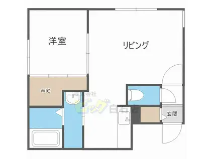 ADVANCEMENT12(1LDK/1階)の間取り写真