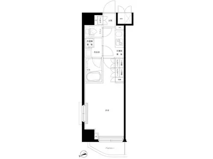 ルーブル板橋東新町弐番館(1K/6階)の間取り写真