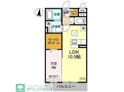 四季の森II(1LDK/1階)の間取り写真