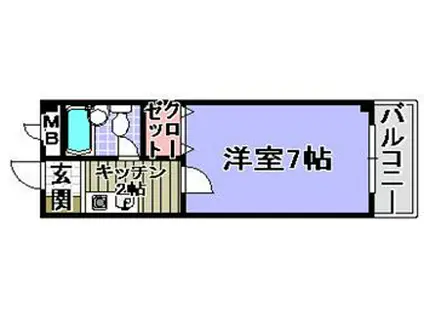 アートヴィレッジ(1K/3階)の間取り写真