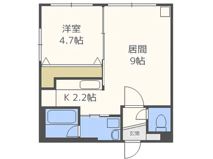 エターナルドリーム(1LDK/3階)の間取り写真