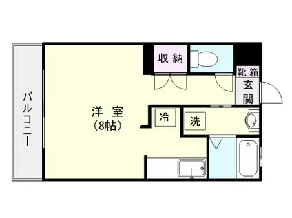 リィ・サンテ宇宿(ワンルーム/4階)の間取り写真