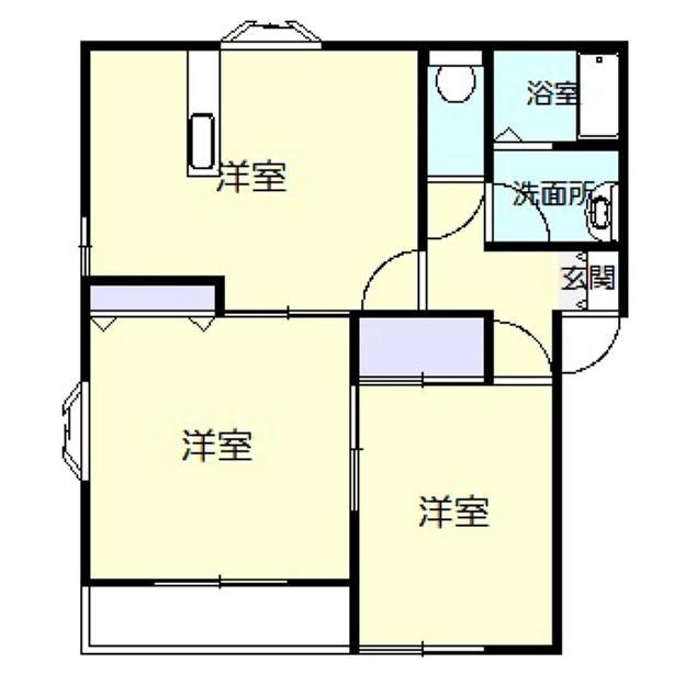 パールアネックス(2LDK/1階)の間取り写真