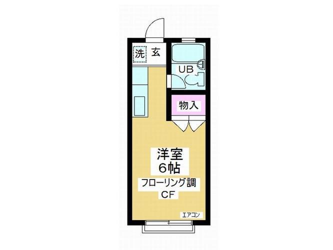 U&I南大塚(ワンルーム/1階)の間取り写真