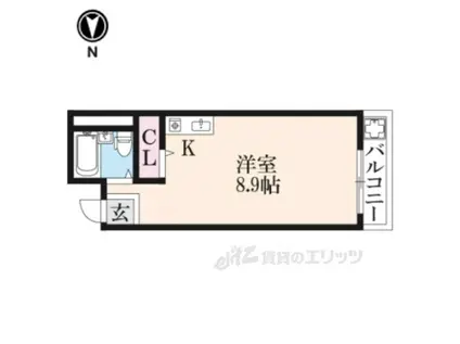 SKYマンション(ワンルーム/3階)の間取り写真