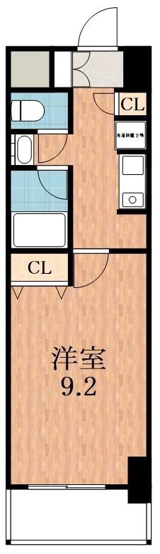 アリヴィオ夕陽ヶ丘(1K/5階)の間取り写真