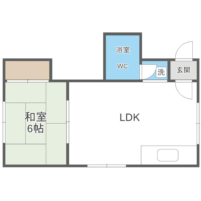 A COURT(1LDK/2階)の間取り写真