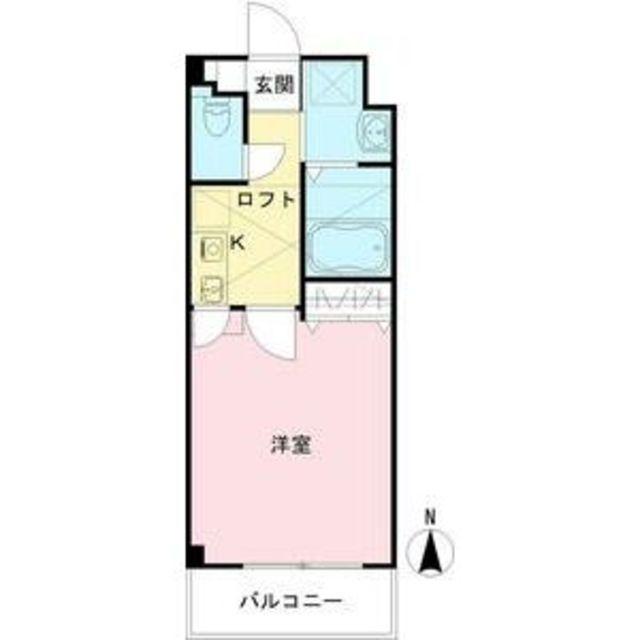 セレブコート玉造(1K/3階)の間取り写真