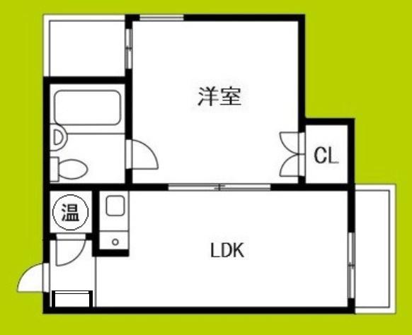 GSハイム日本橋(1LDK/2階)の間取り写真