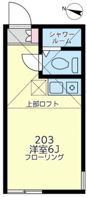 ユナイト尻手アルゼンティーナ(ワンルーム/2階)の間取り写真
