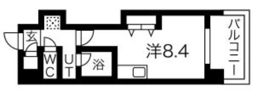 FRONT FIELD TENNOJI(ワンルーム/7階)の間取り写真