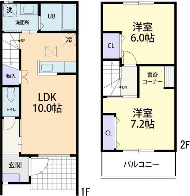LE MEILLEUR RICHESSE(2LDK/2階)の間取り写真