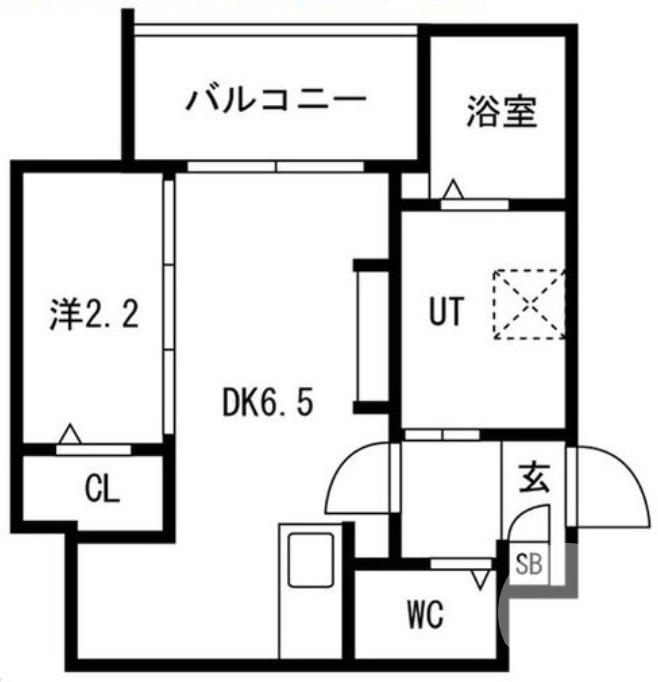 エヌエムセント(1DK/3階)の間取り写真