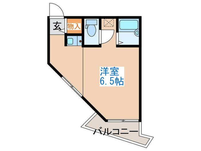 セントラルレジデンス(ワンルーム/2階)の間取り写真