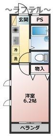 パサ・デ・ヒロ(1K/3階)の間取り写真