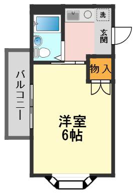 MTハウス小岩(1K/1階)の間取り写真