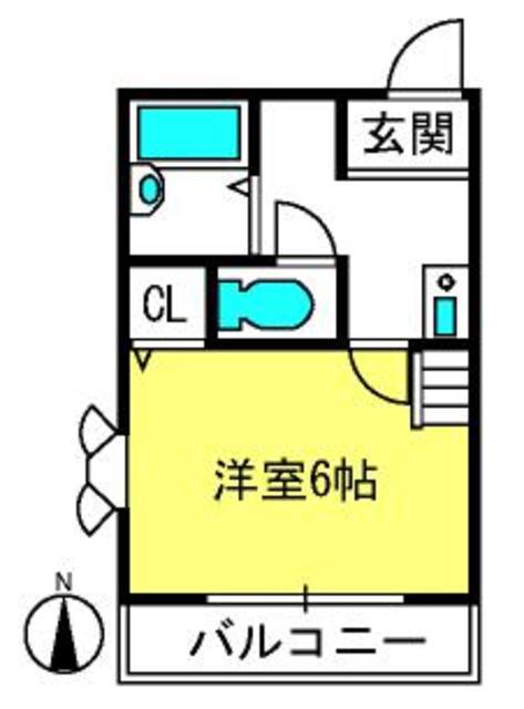 アドメゾン日進(1K/1階)の間取り写真
