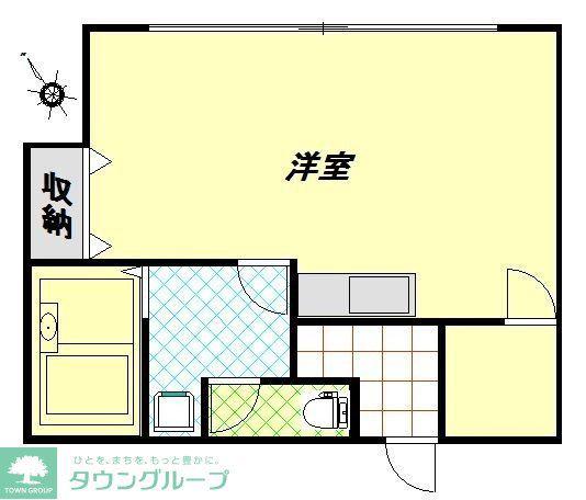 トーシンコーポマツバラ(ワンルーム/1階)の間取り写真