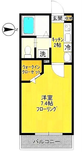 アイ・クラシア(1K/1階)の間取り写真