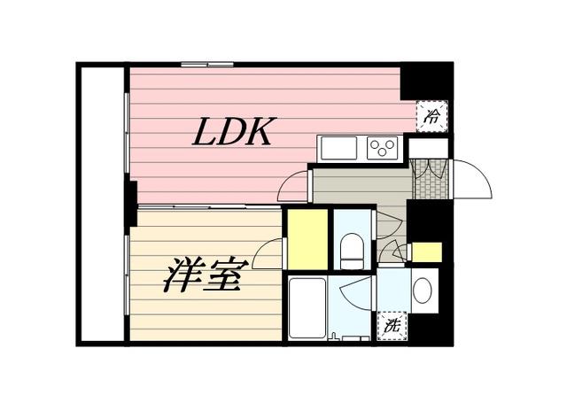 ラ・レジダンス・ド千駄木(1LDK/7階)の間取り写真