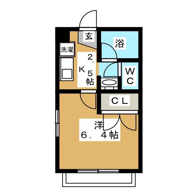 パインヒル西小岩(1K/2階)の間取り写真