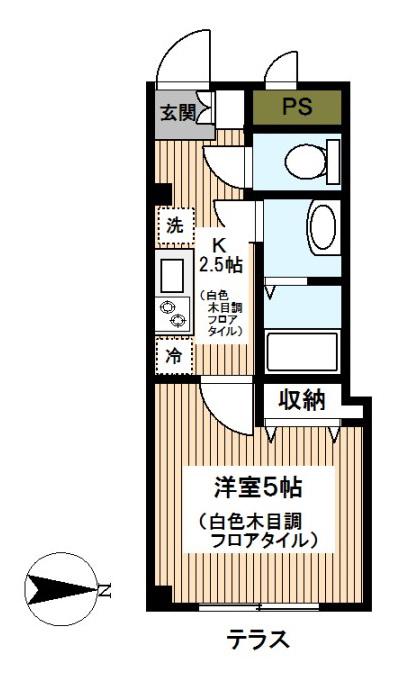 KOYO保土ケ谷レジデンス(1K/1階)の間取り写真