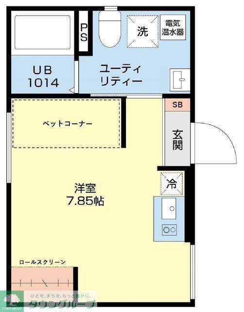 グレースアレイ池上(ワンルーム/4階)の間取り写真