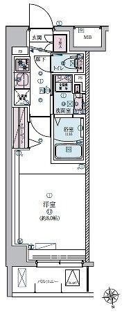 リヴシティ成増ミュジオ(1K/5階)の間取り写真